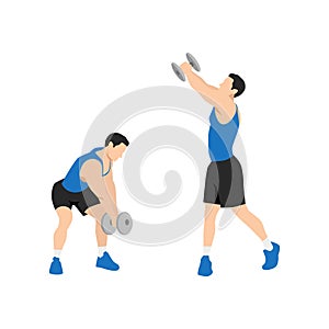 Man doing Dumbbell Woodchop exercise.