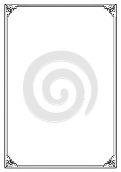 Black rectangular framework.