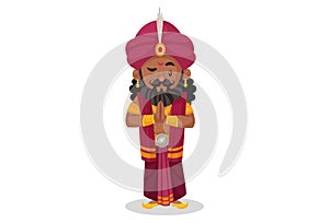 Vector Graphic Illustration of Shakuni
