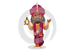 Vector Graphic Illustration of Shakuni