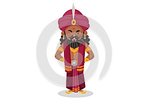 Vector Graphic Illustration of Shakuni