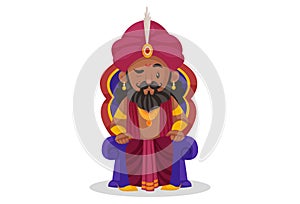 Vector Graphic Illustration of Shakuni