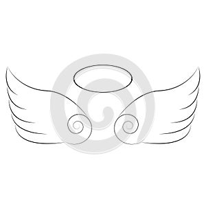 Angel wing illustration