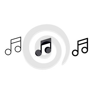 Musical Note concert  Icons vector design