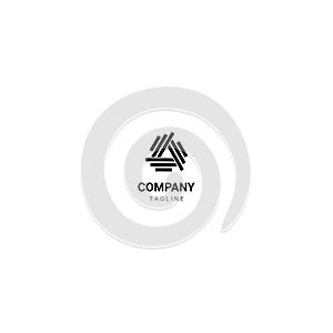 The triangle of togetherness monogram logo