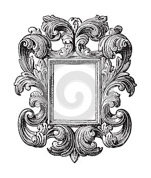 Decorative vintage frame / vintage vector illustration