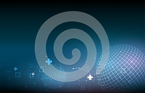 Abstract technology global computer netwrok background