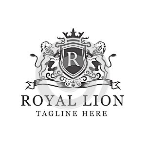 Royal Lion Logo Design photo