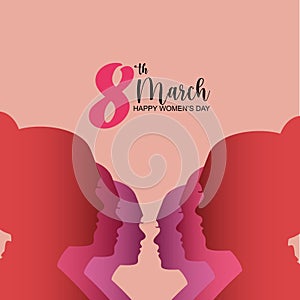 Basic RGB, greeting card, world women day