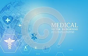 Medical vector world comminication concept