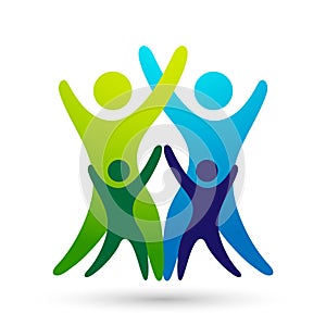 People team work building group and union together wellness