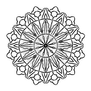 Abstract round pattern. Mandala elegant vector background.