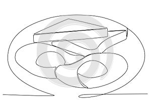 Delicious bread for breakfast