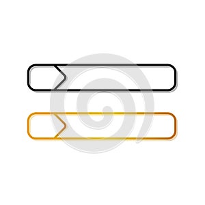 black and white and gold nameplate or title