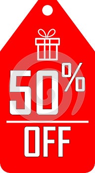 50% off Discount icon Vector graphics