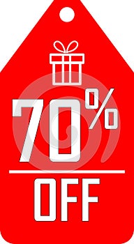 70% off Discount icon Vector graphics