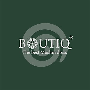 luxury boutiq logo with mandala elements, design inspiration vector