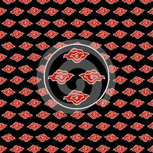 Modern Batik Mega Mendung Background