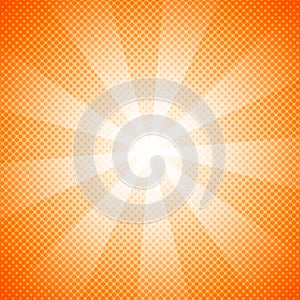 Abstract Orange Comic Background