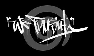 WE TRUSTH graffiti tag style design