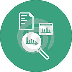 Data Analysis illustration with isolated background