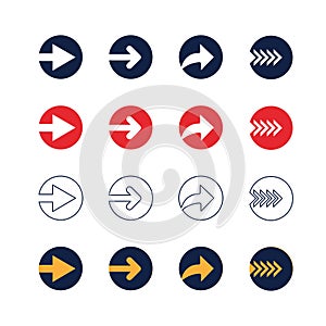 Arrow icon. Mega set of vector arrows. Black arrows icons. Arrow vector collection. Set different cursor arrow