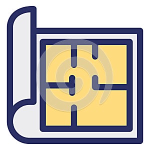 Basic RGB  Architecture, design Vector Icon which can easily modify or edit