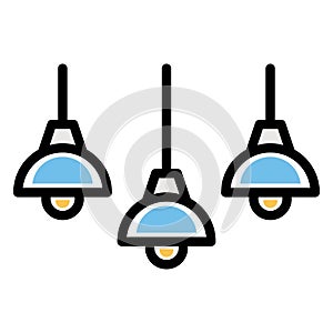 Basic RGB  Headlamps, interior Vector Icon which can easily modify or edit