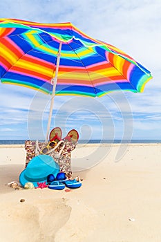 Basic set sunbathers sea views