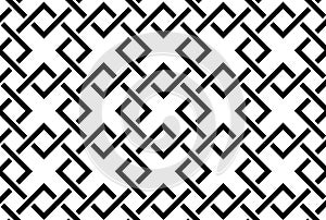 Basic simple square geomatric pattern. Chinese style background.