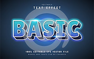 Basic text effect