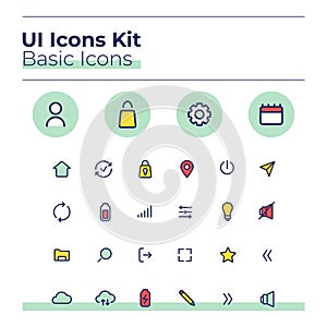 Basic UI icons kit