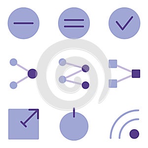 Basic user interface icon set outline include network, connection, internet, setting, gear, configuration, option, close, padlock,