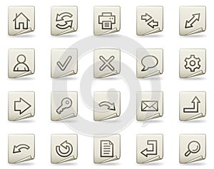 Basic web icons, document series