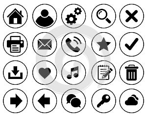 Basic web icons