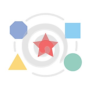 Basically flat inside vector icon which can easily modify or edit