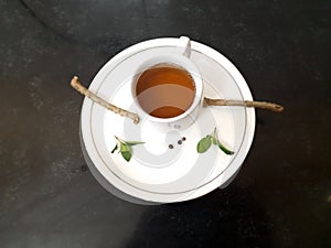 Basil tea whit Tinospora cordifolia/giloy.