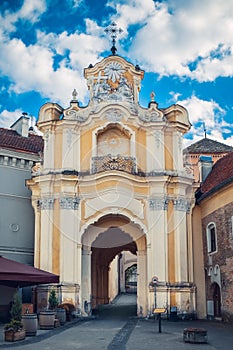 Basilian Gates to the Church oh Holy Trinity, Vilnius, Lithuania. photo
