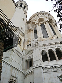 The basilic Notre-Dame de FourviÃ¨re, Lyon, France.