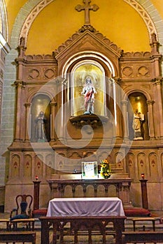 Basilica Altar Jesus Chapel Templo de la Compania Church Oaxaca Mexico