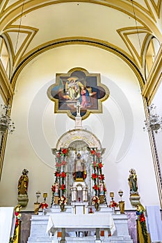 Basilica Altar San Agustin Church Puebla Mexico