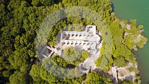 Basilica at archeological site of Butrint in Albania