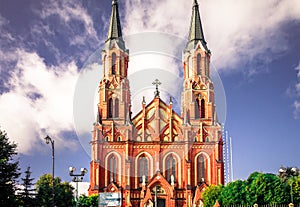 Bazilika z predpoklad z požehnaný panna v, poľsko 