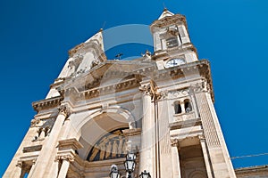 Basilica Church of SS. Cosma e Damiano. Alberobello. Puglia. Italy.