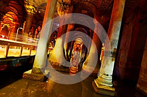 Basilica Cistern in Istanbul photo