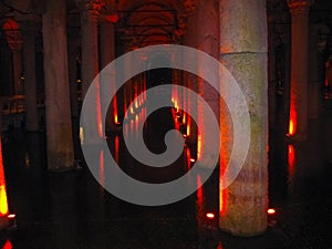 The Basilica Cistern - underground water reservoir photo