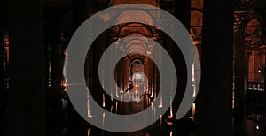 The Basilica Cistern - underground water reservoir. Istanbul, Tu photo