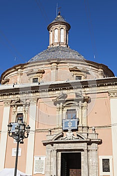 Basilica de la Mare de Deu dels Desemparats in Valencia photo