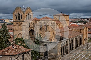 The Basilica de los Santos Hermanos Martires, Vicente, Sabina y Cristeta, best known as Basilica de San Vicente, Avila, Castile-Le