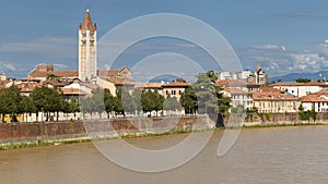 Basilica de San Zeno from the Castelvecchio Bridge